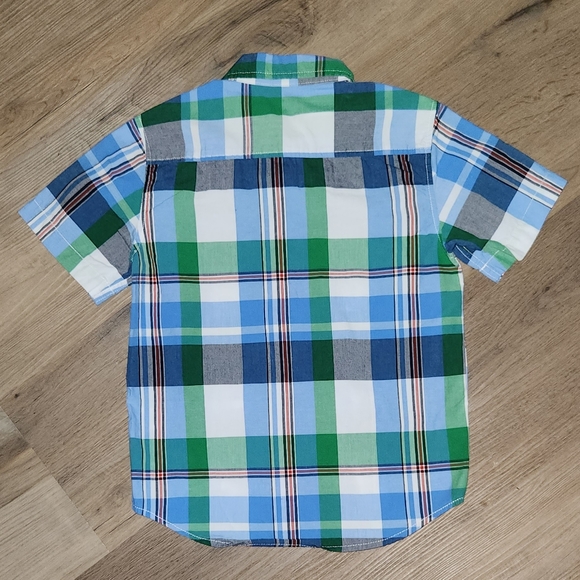 Lot of 2 Gymboree Shirts Plaid Button Down & Navy Polo sz 7/8 BIN G - Picture 5 of 10